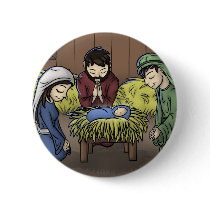 "The First Christmas" Button