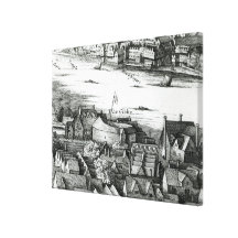 The First Globe Theatre or Rose Theatre Gallery Wrap Canvas