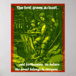 The First Green Activist... Posters
