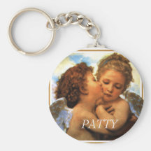 the First kiss  cherubs, PATTY Key Chain
