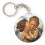 the First kiss  cherubs, SHEILA Keychains