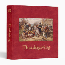 The First Thanksgiving 3 Ring Binder