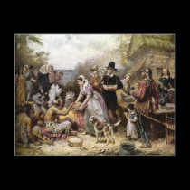 The First Thanksgiving Postcard postcards