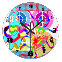 The fish is caught round wallclock