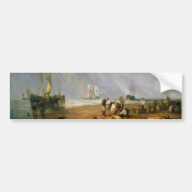 The Fish Market at Hastings Beach J. M. W. Turner Bumper Stickers