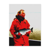 The Fisherwoman Post Card