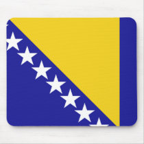The flag of Bosnia and Herzegovina Mousepads