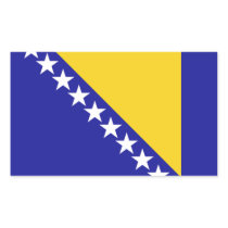 The flag of Bosnia and Herzegovina Rectangle Stickers
