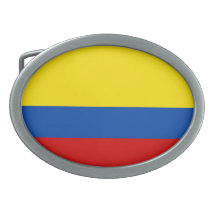 The Flag of Colombia Belt Buckles