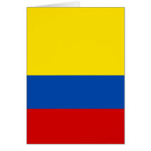 The Flag of Colombia Greeting Cards
