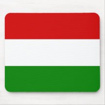 The Flag of Hungary Mousepads