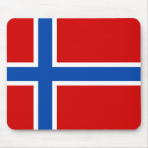 The Flag of Norway Mouse Pads