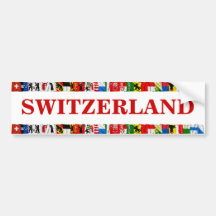 The Flags of the Cantons of Switzerland Bumper Stickers