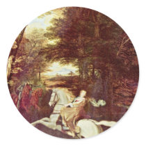 The Flight Of Florimell, Florimell Escape By Washi Round Stickers