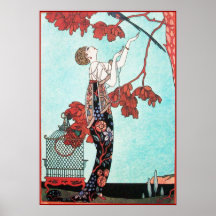 THE FLIGHTY BIRD ,BEAUTY FASHION DESIGNER POSTER