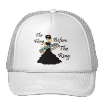 The Fling Before The Ring White Background Hat