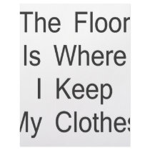 The Floor Is Where I Keep My Clothes Letterhead