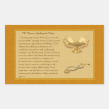 The Florence Nightingale Pledge Rectangular Sticker