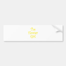The Flower Girl Bumper Sticker