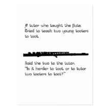 The Flute Tutor Postcards