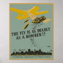 The Fly Is As Deadly As A Bomber Posters
