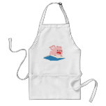 The Flying Book and Cartoon Pig Cooking Apron