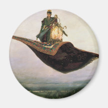 The Flying Carpet Refrigerator Magnet