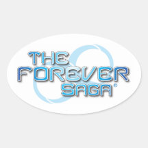 The Forever Saga - Oval Stickers