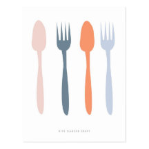 The Fork and the Spoon Postcard