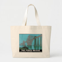 The Forth Bridge - North Eastern Railway Canvas Bags