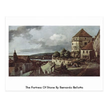 The Fortress Of Stone By Bernardo Bellotto Post Cards
