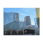 The fountain and Architecture of Aria in Las Vegas Postcard