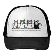 The Four Bunnies of the Apocalypse Mesh Hats
