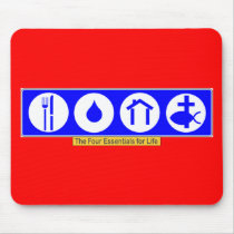 The Four Essentials for Life Mousepad