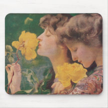 The Four Roses by Frant Dvorak Mousepads