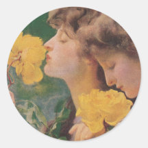 The Four Roses by Frant Dvorak Sticker