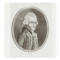 The Fourth Earl of Sandwich Square Stickers