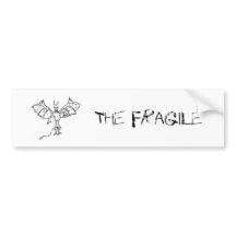 Fragile Funny Sticker on Toilet Paper Bumper Stickers  Toilet Paper Car Decal Designs
