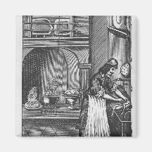 'The French Cook' by La Varenne Refrigerator Magnet