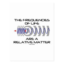 The Frequencies Of Life Are A Relative Matter Postcard