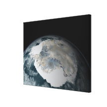 The frozen continent of Antarctica Canvas Print