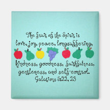 The fruit of the Spirit... Refrigerator Magnets
