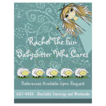 The Fun BabySitter Who Cares Flyer