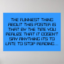 The funniest thing poster