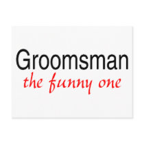 The Funny One (Groomsman) Postcards