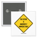 The Future Is Inherently Unpredictable (Sign) Pinback Buttons