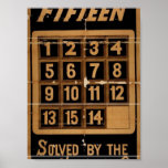 The Game of Fifteen Retro Theatre Poster