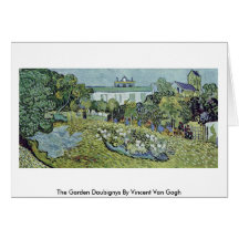 The Garden Daubignys By Vincent Van Gogh Cards