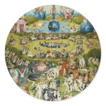 The Garden of Earthly Delights, Hieronymus Bosch Round Sticker