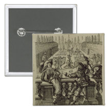 The garden of the French nobility, c.1640 (engravi Button